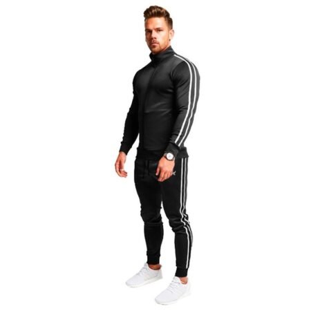 Slim sports running sports striped pants