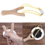 Wooden Slingshot with Rubber Band - Hunting Sports Gear