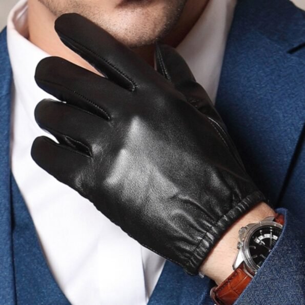Police Tactical Leather Gloves for Men