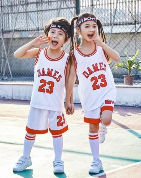 Quick Dry Kid's Basketball Jersey Set - High Quality Sportswear