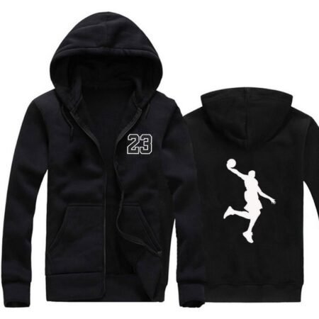 Men's Basketball Hoodie - Hip Hop Style with 23 Print