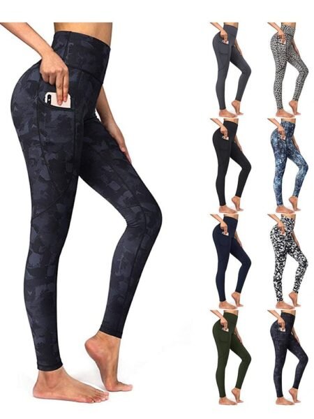 High-Waist Seamless Leggings: Gym-Ready Prints for Women