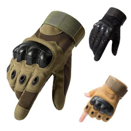 Hard Knuckle Tactical Army Gloves for Shooting and Outdoor Activities