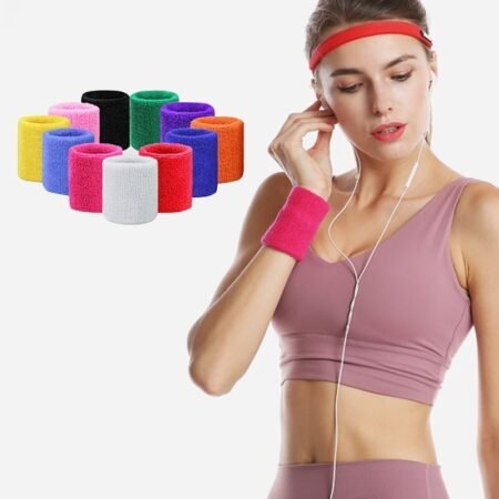 Sport Wristband with Support: Badminton, Padel, Running & Gym Strap with Brace Wrap Bandage