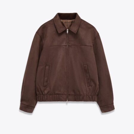 Custom Women's Suede Bomber Jacket