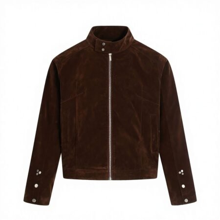 Unisex Retro Suede Deconstructed Streetwear Jacket