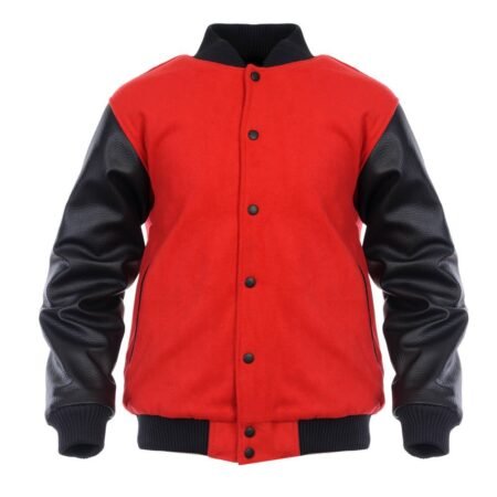 Custom Men's Wool & Leather Varsity Letterman Jacket